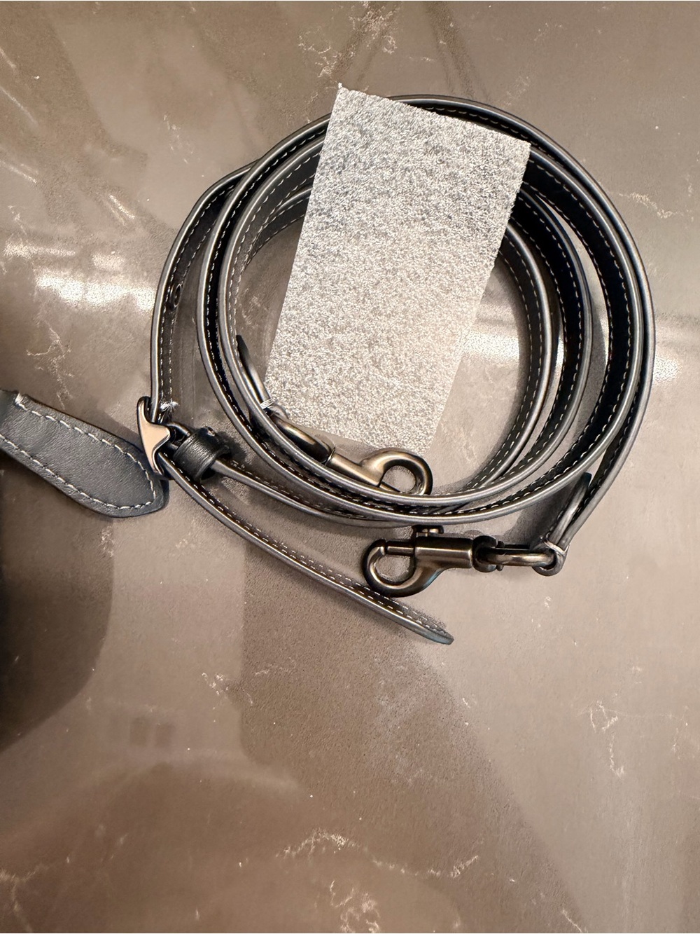 Coach Heart Quilted Crossbody Bag in Black - Picture 2 of 7